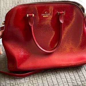 Red Kate Spade Purse. Can be worn cross body